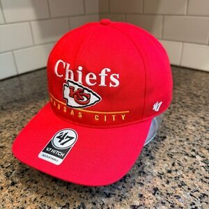 Kansas City Chiefs '47 Brand '47 Hitch Hat Cap Mens OSFA‎ Red Cotton